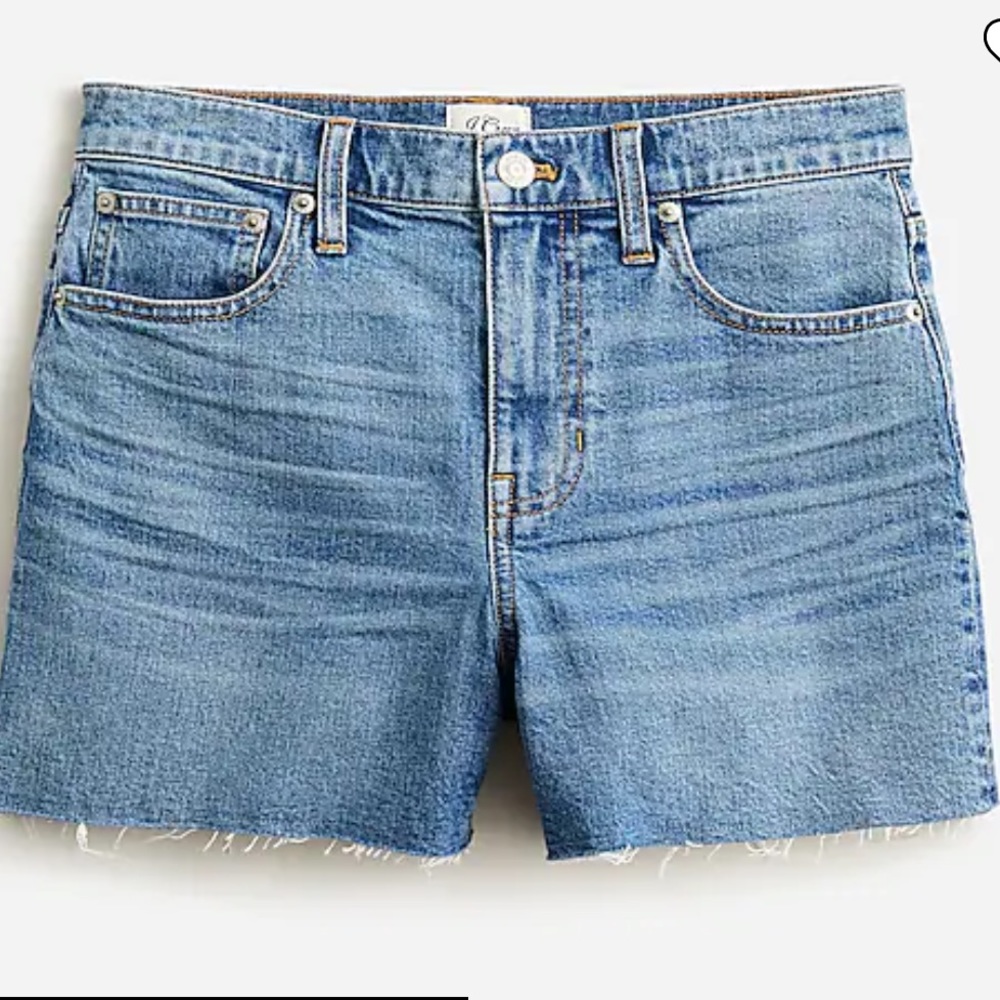 JCrew high rise denim shorts